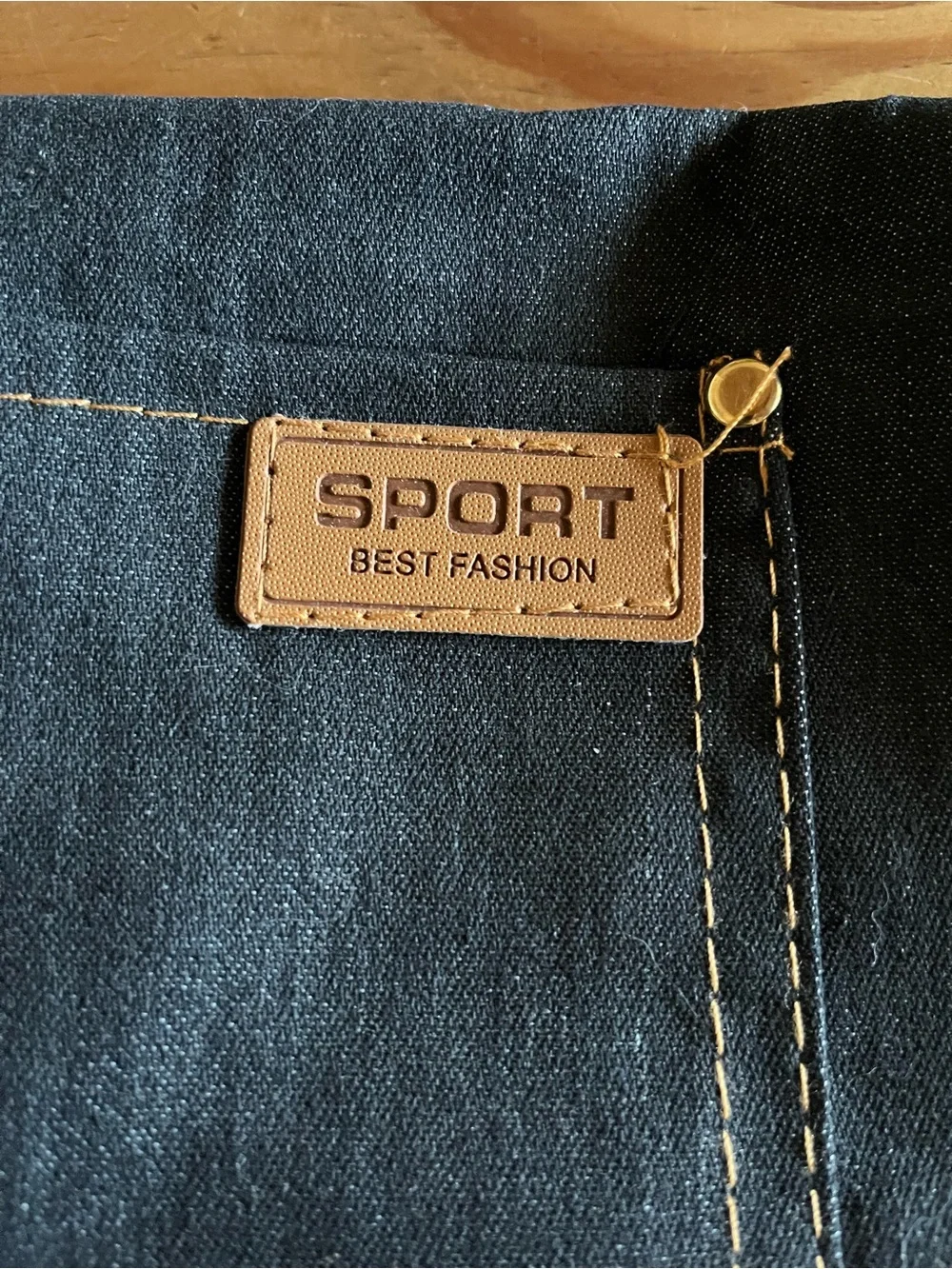 Black Stretch Denim Kitchen/Work Apron